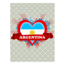 Vintage I Love Argentina Postcards