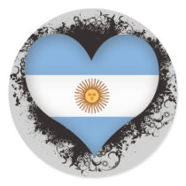 Vintage I Love Argentina Stickers