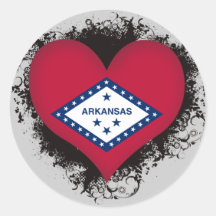 Vintage I Love Arkansas Sticker