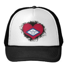 Vintage I Love Arkansas Trucker Hats