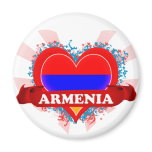 Vintage I Love Armenia magnets