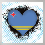 Vintage I Love Aruba posters