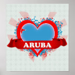 Vintage I Love Aruba posters