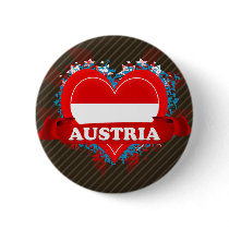 Vintage I Love Austria Pin