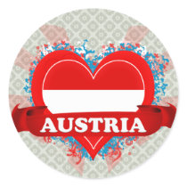 Vintage I Love Austria Sticker