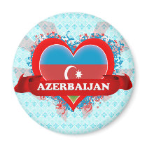 Vintage I Love Azerbaijan Fridge Magnet
