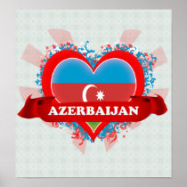 Vintage I Love Azerbaijan Poster