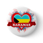 Vintage I Love Bahamas Pinback Buttons