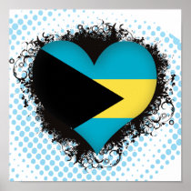 Vintage I Love Bahamas Print