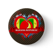 Vintage I Love Banana Republic Pinback Button
