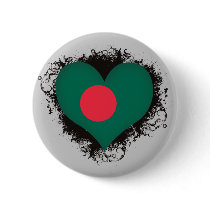Vintage I Love Bangladesh Button