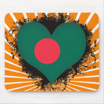 Vintage I Love Bangladesh Mouse Pads