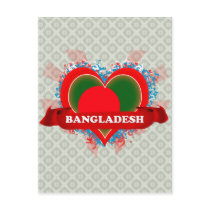 Vintage I Love Bangladesh Postcards