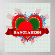 Vintage I Love Bangladesh Posters