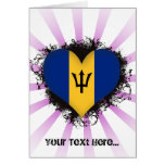 Vintage I Love Barbados Card