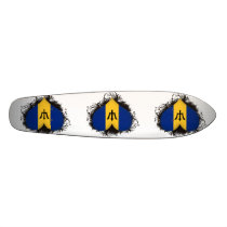 Vintage I Love Barbados Skateboard Deck