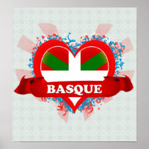 Vintage I Love Basque Posters