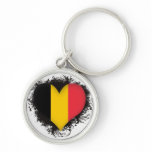 Vintage I Love Belgium Key Chain