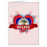 Vintage I Love Belize Card