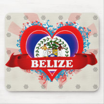 Vintage I Love Belize Mousepads