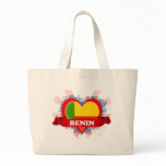 Vintage I Love Benin Tote Bags