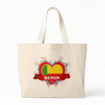 Vintage I Love Benin Tote Bags