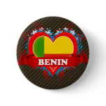 Vintage I Love Benin Buttons