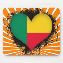 Vintage I Love Benin Mouse Pads