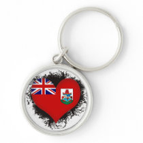 Vintage I Love Bermuda Key Chain