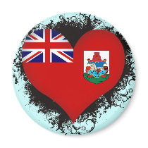 Vintage I Love Bermuda Refrigerator Magnet