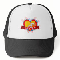 Vintage I Love Bhutan Mesh Hat