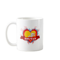 Vintage I Love Bhutan Mug