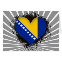 Vintage I Love Bosnia and Herzegovina Cards