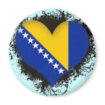 Vintage I Love Bosnia and Herzegovina Refrigerator Magnet