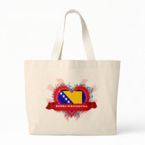 Vintage I Love Bosnia Herzegovina Tote Bag