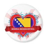Vintage I Love Bosnia Herzegovina magnets