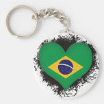 Vintage I Love Brazil Key Chains