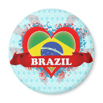 Vintage I Love Brazil Magnets