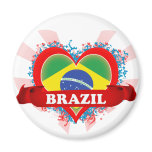 Vintage I Love Brazil magnets