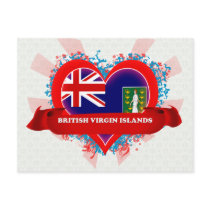 Vintage I Love British Virgin Islands Postcards