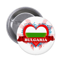 Vintage I Love Bulgaria Button