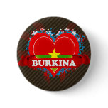 Vintage I Love Burkina Buttons