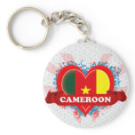 Vintage I Love Cameroon Keychain