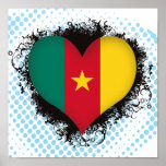 Vintage I Love Cameroon Print