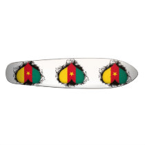 Vintage I Love Cameroon Skate Board