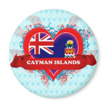 Vintage I Love Cayman Islands Refrigerator Magnet
