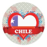 Vintage I Love Chile Sticker
