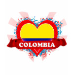 Vintage I Love Colombia Tee Shirts