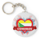 Vintage I Love Comoros Keychains
