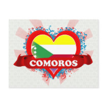 Vintage I Love Comoros Postcards